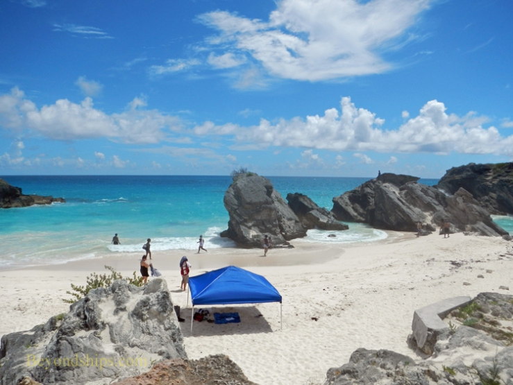 A beach on the south shore of Bermuda