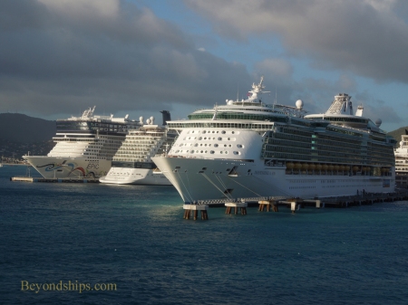 cruise ships Independence of the Seas, Celebrity Reflection and Norwegian Epic